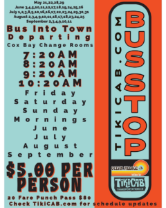 Tiki Bus Schedule