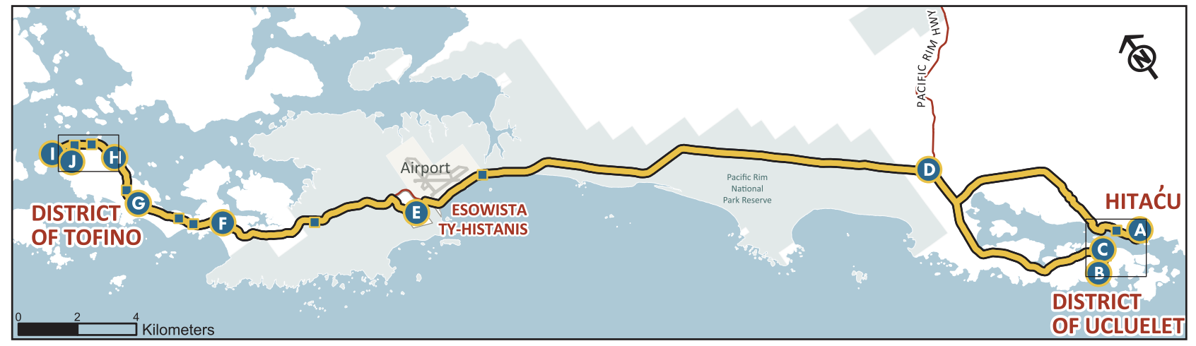 West Coast Transit Map