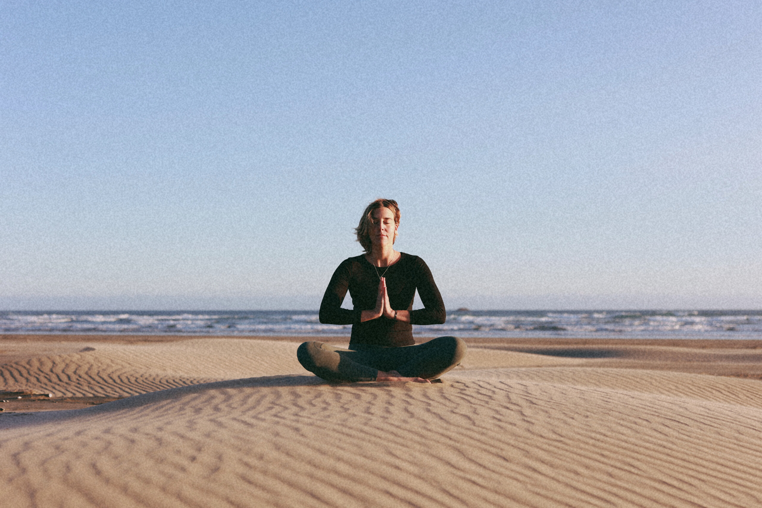 yoga on the beach