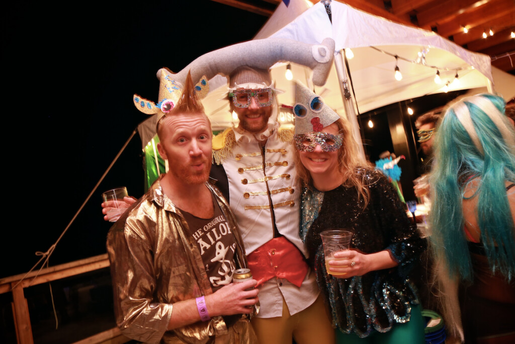 Mermaid Ball attendees in costume